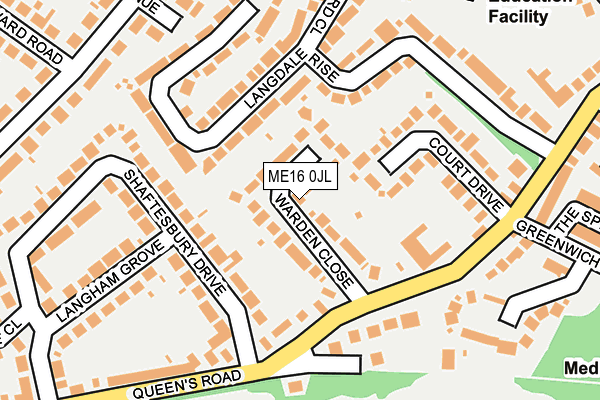 ME16 0JL map - OS OpenMap – Local (Ordnance Survey) ME16 0JL map - OS OpenMap – Local (Ordnance Survey)
