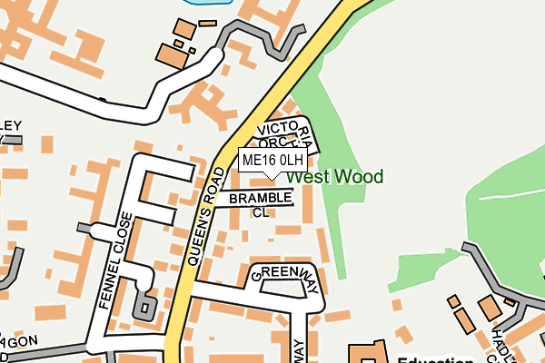 ME16 0LH map - OS OpenMap – Local (Ordnance Survey) ME16 0LH map - OS OpenMap – Local (Ordnance Survey)