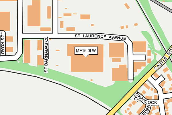 ME16 0LW map - OS OpenMap – Local (Ordnance Survey) ME16 0LW map - OS OpenMap – Local (Ordnance Survey)