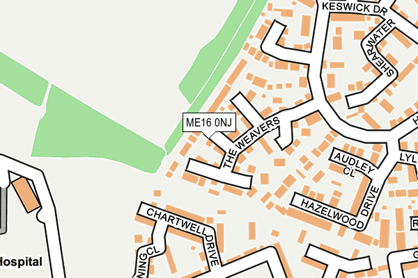 ME16 0NJ map - OS OpenMap – Local (Ordnance Survey) ME16 0NJ map - OS OpenMap – Local (Ordnance Survey)