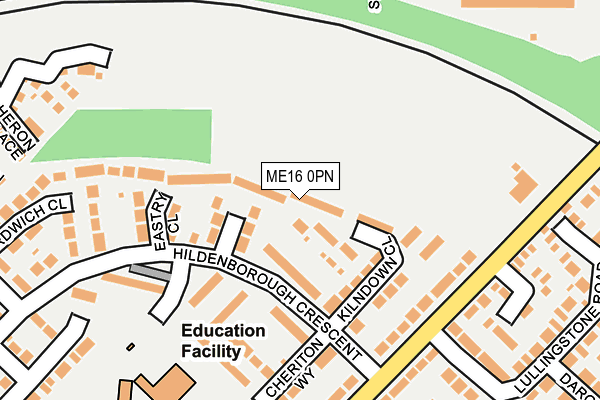 ME16 0PN map - OS OpenMap – Local (Ordnance Survey) ME16 0PN map - OS OpenMap – Local (Ordnance Survey)