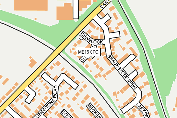 ME16 0PQ map - OS OpenMap – Local (Ordnance Survey) ME16 0PQ map - OS OpenMap – Local (Ordnance Survey)