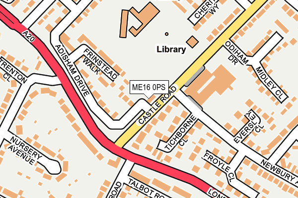 ME16 0PS map - OS OpenMap – Local (Ordnance Survey) ME16 0PS map - OS OpenMap – Local (Ordnance Survey)