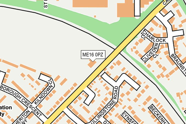 ME16 0PZ map - OS OpenMap – Local (Ordnance Survey) ME16 0PZ map - OS OpenMap – Local (Ordnance Survey)