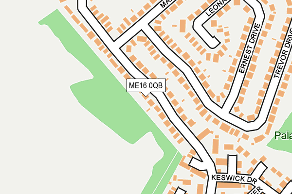 ME16 0QB map - OS OpenMap – Local (Ordnance Survey) ME16 0QB map - OS OpenMap – Local (Ordnance Survey)