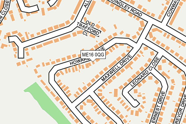 ME16 0QG map - OS OpenMap – Local (Ordnance Survey) ME16 0QG map - OS OpenMap – Local (Ordnance Survey)