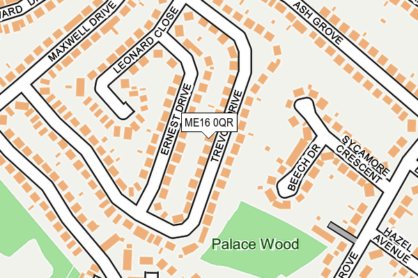 ME16 0QR map - OS OpenMap – Local (Ordnance Survey) ME16 0QR map - OS OpenMap – Local (Ordnance Survey)