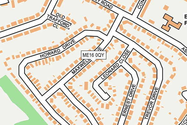 ME16 0QY map - OS OpenMap – Local (Ordnance Survey) ME16 0QY map - OS OpenMap – Local (Ordnance Survey)