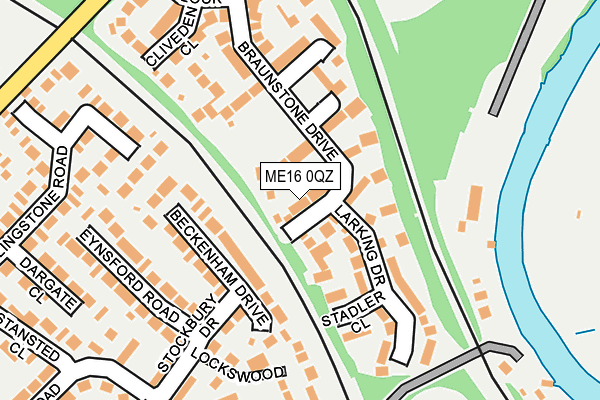 ME16 0QZ map - OS OpenMap – Local (Ordnance Survey) ME16 0QZ map - OS OpenMap – Local (Ordnance Survey)