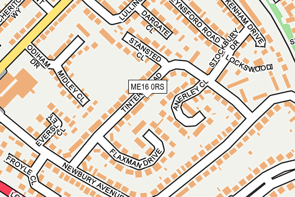 ME16 0RS map - OS OpenMap – Local (Ordnance Survey) ME16 0RS map - OS OpenMap – Local (Ordnance Survey)