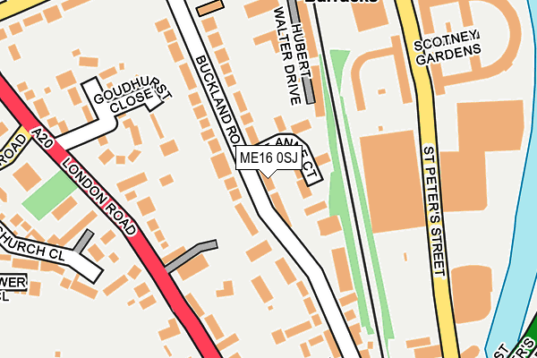 ME16 0SJ map - OS OpenMap – Local (Ordnance Survey) ME16 0SJ map - OS OpenMap – Local (Ordnance Survey)
