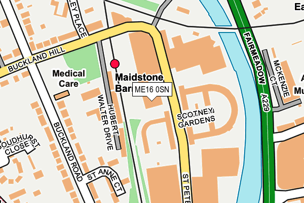 ME16 0SN map - OS OpenMap – Local (Ordnance Survey) ME16 0SN map - OS OpenMap – Local (Ordnance Survey)