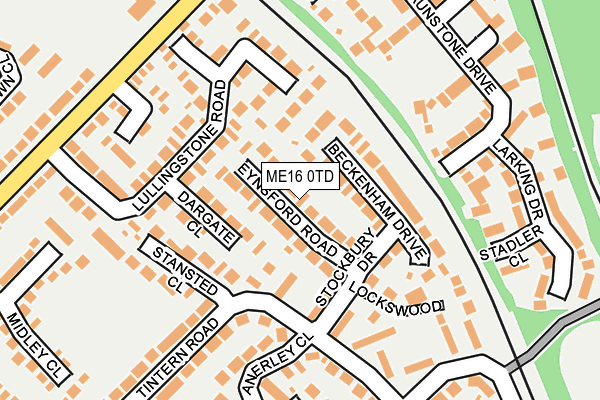 ME16 0TD map - OS OpenMap – Local (Ordnance Survey) ME16 0TD map - OS OpenMap – Local (Ordnance Survey)