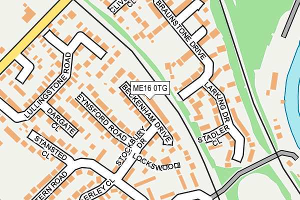 ME16 0TG map - OS OpenMap – Local (Ordnance Survey) ME16 0TG map - OS OpenMap – Local (Ordnance Survey)