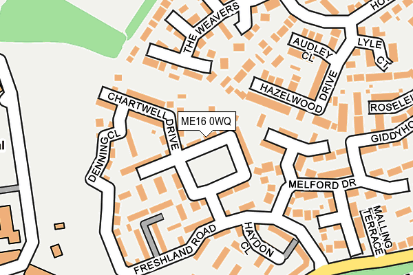 ME16 0WQ map - OS OpenMap – Local (Ordnance Survey) ME16 0WQ map - OS OpenMap – Local (Ordnance Survey)