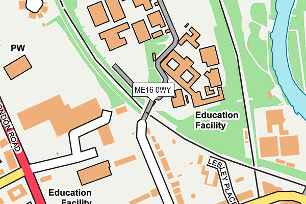ME16 0WY map - OS OpenMap – Local (Ordnance Survey) ME16 0WY map - OS OpenMap – Local (Ordnance Survey)