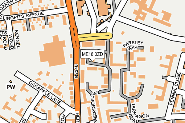 ME16 0ZD map - OS OpenMap – Local (Ordnance Survey) ME16 0ZD map - OS OpenMap – Local (Ordnance Survey)