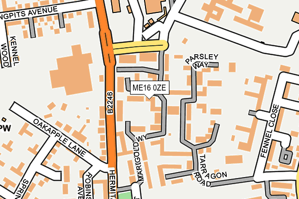 ME16 0ZE map - OS OpenMap – Local (Ordnance Survey) ME16 0ZE map - OS OpenMap – Local (Ordnance Survey)