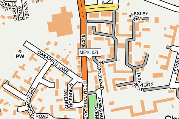 ME16 0ZL map - OS OpenMap – Local (Ordnance Survey) ME16 0ZL map - OS OpenMap – Local (Ordnance Survey)