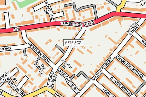 ME16 8GZ map - OS OpenMap – Local (Ordnance Survey) ME16 8GZ map - OS OpenMap – Local (Ordnance Survey)