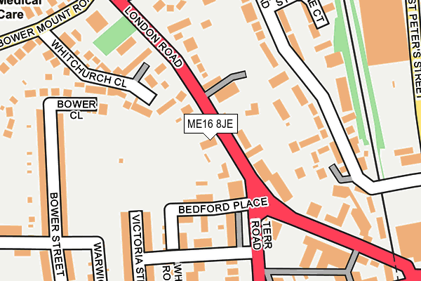 ME16 8JE map - OS OpenMap – Local (Ordnance Survey) ME16 8JE map - OS OpenMap – Local (Ordnance Survey)