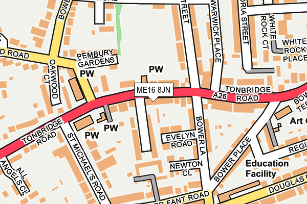 ME16 8JN map - OS OpenMap – Local (Ordnance Survey) ME16 8JN map - OS OpenMap – Local (Ordnance Survey)