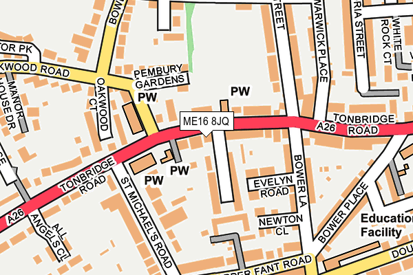 ME16 8JQ map - OS OpenMap – Local (Ordnance Survey) ME16 8JQ map - OS OpenMap – Local (Ordnance Survey)