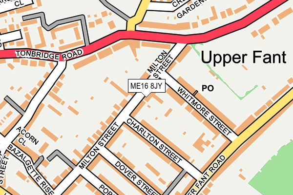ME16 8JY map - OS OpenMap – Local (Ordnance Survey) ME16 8JY map - OS OpenMap – Local (Ordnance Survey)