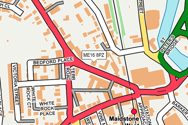 ME16 8PZ map - OS OpenMap – Local (Ordnance Survey) ME16 8PZ map - OS OpenMap – Local (Ordnance Survey)