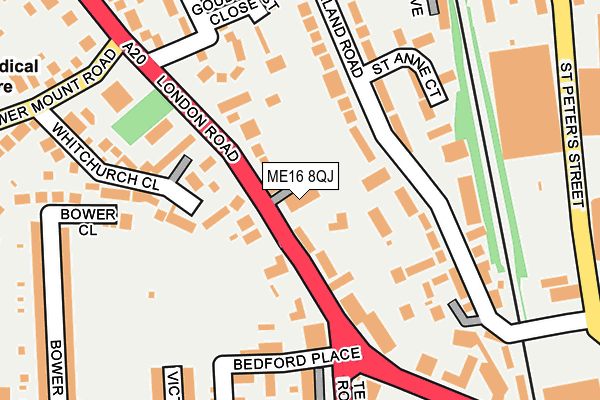 ME16 8QJ map - OS OpenMap – Local (Ordnance Survey) ME16 8QJ map - OS OpenMap – Local (Ordnance Survey)