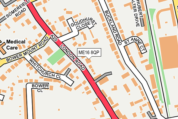 ME16 8QP map - OS OpenMap – Local (Ordnance Survey) ME16 8QP map - OS OpenMap – Local (Ordnance Survey)