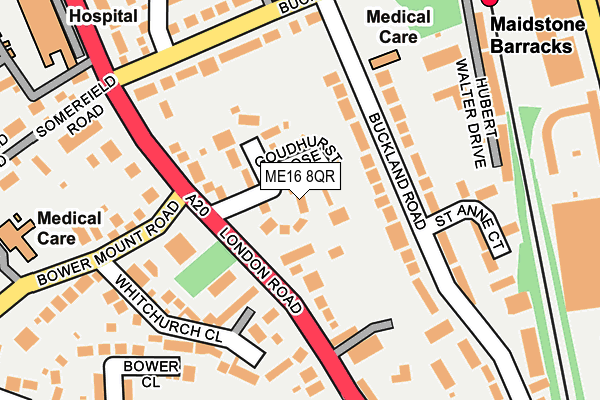 ME16 8QR map - OS OpenMap – Local (Ordnance Survey) ME16 8QR map - OS OpenMap – Local (Ordnance Survey)