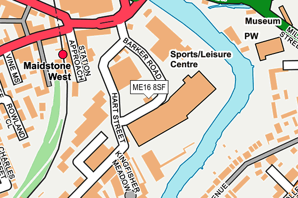ME16 8SF map - OS OpenMap – Local (Ordnance Survey)