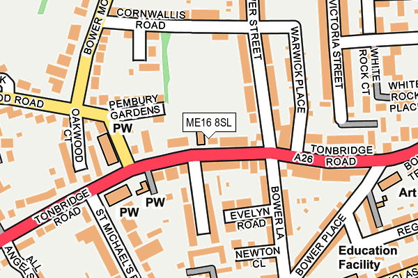 ME16 8SL map - OS OpenMap – Local (Ordnance Survey) ME16 8SL map - OS OpenMap – Local (Ordnance Survey)