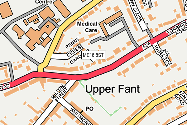 ME16 8ST map - OS OpenMap – Local (Ordnance Survey) ME16 8ST map - OS OpenMap – Local (Ordnance Survey)