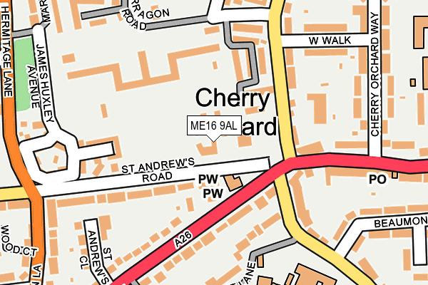 ME16 9AL map - OS OpenMap – Local (Ordnance Survey) ME16 9AL map - OS OpenMap – Local (Ordnance Survey)