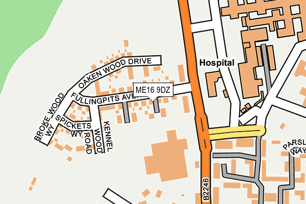 ME16 9DZ map - OS OpenMap – Local (Ordnance Survey) ME16 9DZ map - OS OpenMap – Local (Ordnance Survey)
