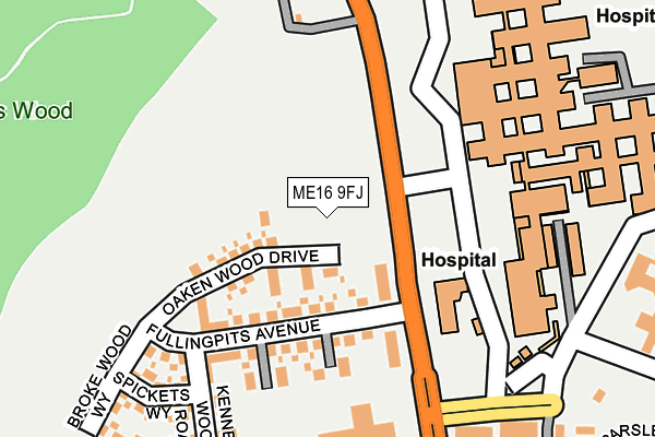 ME16 9FJ map - OS OpenMap – Local (Ordnance Survey) ME16 9FJ map - OS OpenMap – Local (Ordnance Survey)