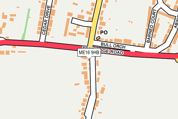 ME16 9HB map - OS OpenMap – Local (Ordnance Survey) ME16 9HB map - OS OpenMap – Local (Ordnance Survey)
