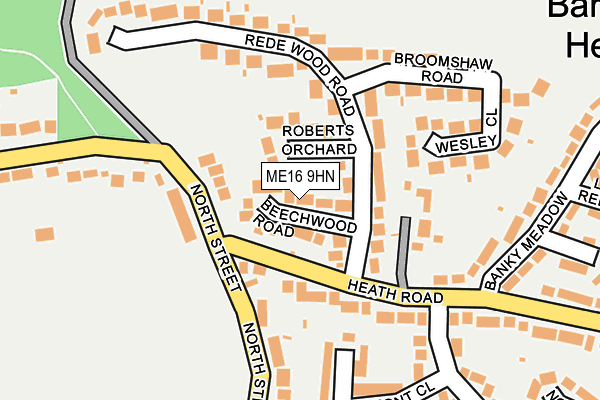 ME16 9HN map - OS OpenMap – Local (Ordnance Survey) ME16 9HN map - OS OpenMap – Local (Ordnance Survey)