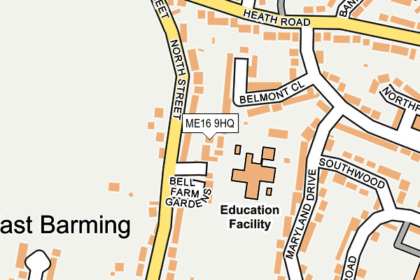 ME16 9HQ map - OS OpenMap – Local (Ordnance Survey) ME16 9HQ map - OS OpenMap – Local (Ordnance Survey)