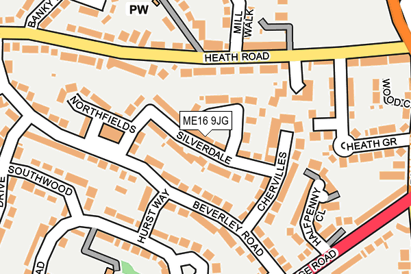 ME16 9JG map - OS OpenMap – Local (Ordnance Survey) ME16 9JG map - OS OpenMap – Local (Ordnance Survey)