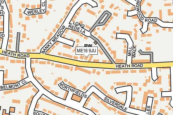 ME16 9JU map - OS OpenMap – Local (Ordnance Survey) ME16 9JU map - OS OpenMap – Local (Ordnance Survey)
