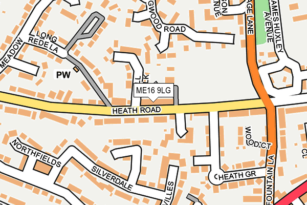 ME16 9LG map - OS OpenMap – Local (Ordnance Survey) ME16 9LG map - OS OpenMap – Local (Ordnance Survey)