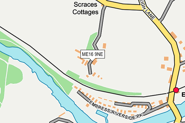 ME16 9NE map - OS OpenMap – Local (Ordnance Survey) ME16 9NE map - OS OpenMap – Local (Ordnance Survey)