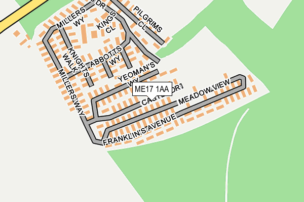 ME17 1AA map - OS OpenMap – Local (Ordnance Survey) ME17 1AA map - OS OpenMap – Local (Ordnance Survey)