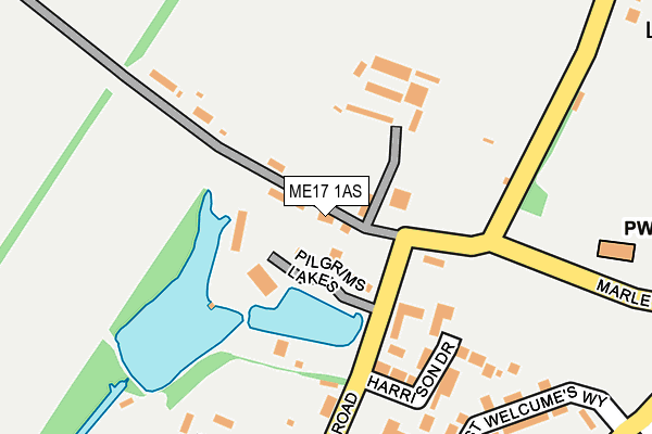 ME17 1AS map - OS OpenMap – Local (Ordnance Survey) ME17 1AS map - OS OpenMap – Local (Ordnance Survey)