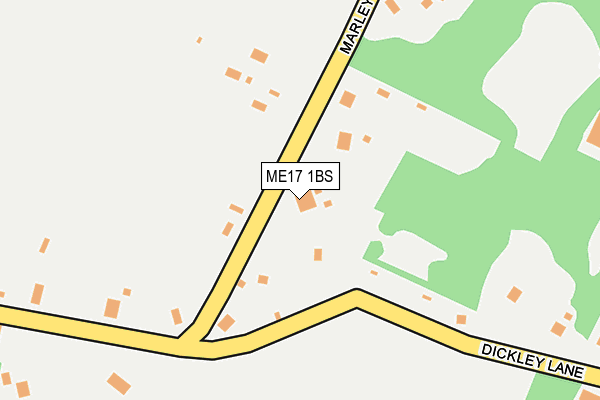 ME17 1BS map - OS OpenMap – Local (Ordnance Survey) ME17 1BS map - OS OpenMap – Local (Ordnance Survey)