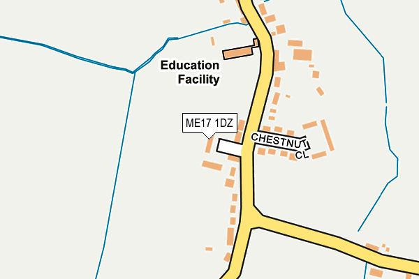 ME17 1DZ map - OS OpenMap – Local (Ordnance Survey) ME17 1DZ map - OS OpenMap – Local (Ordnance Survey)