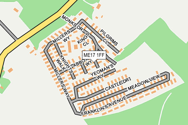 ME17 1FF map - OS OpenMap – Local (Ordnance Survey) ME17 1FF map - OS OpenMap – Local (Ordnance Survey)
